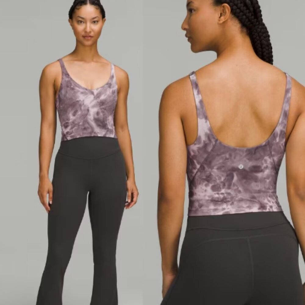 Lululemon Align Tank Top Diamond Dye Mink Berry Lunar Shadow Grey 26734